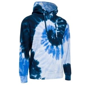 Blue Tie-Dye Hoodie